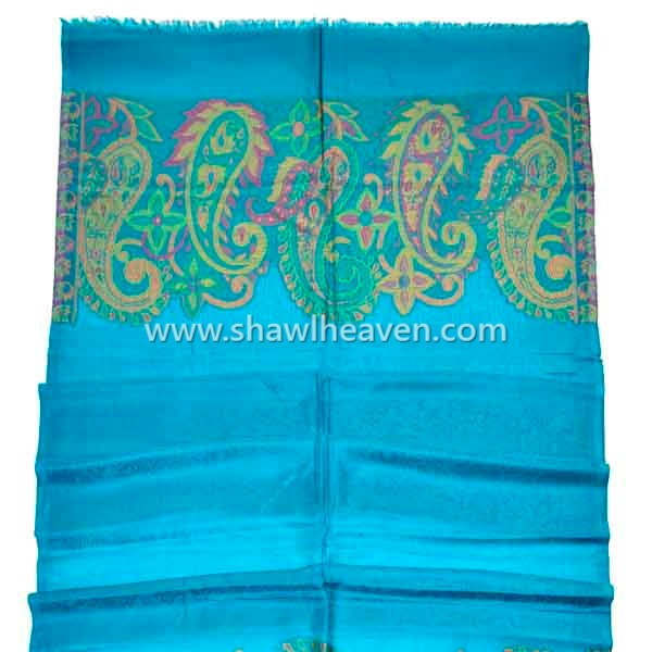 Designer modal jacquard scarves and shawls from India